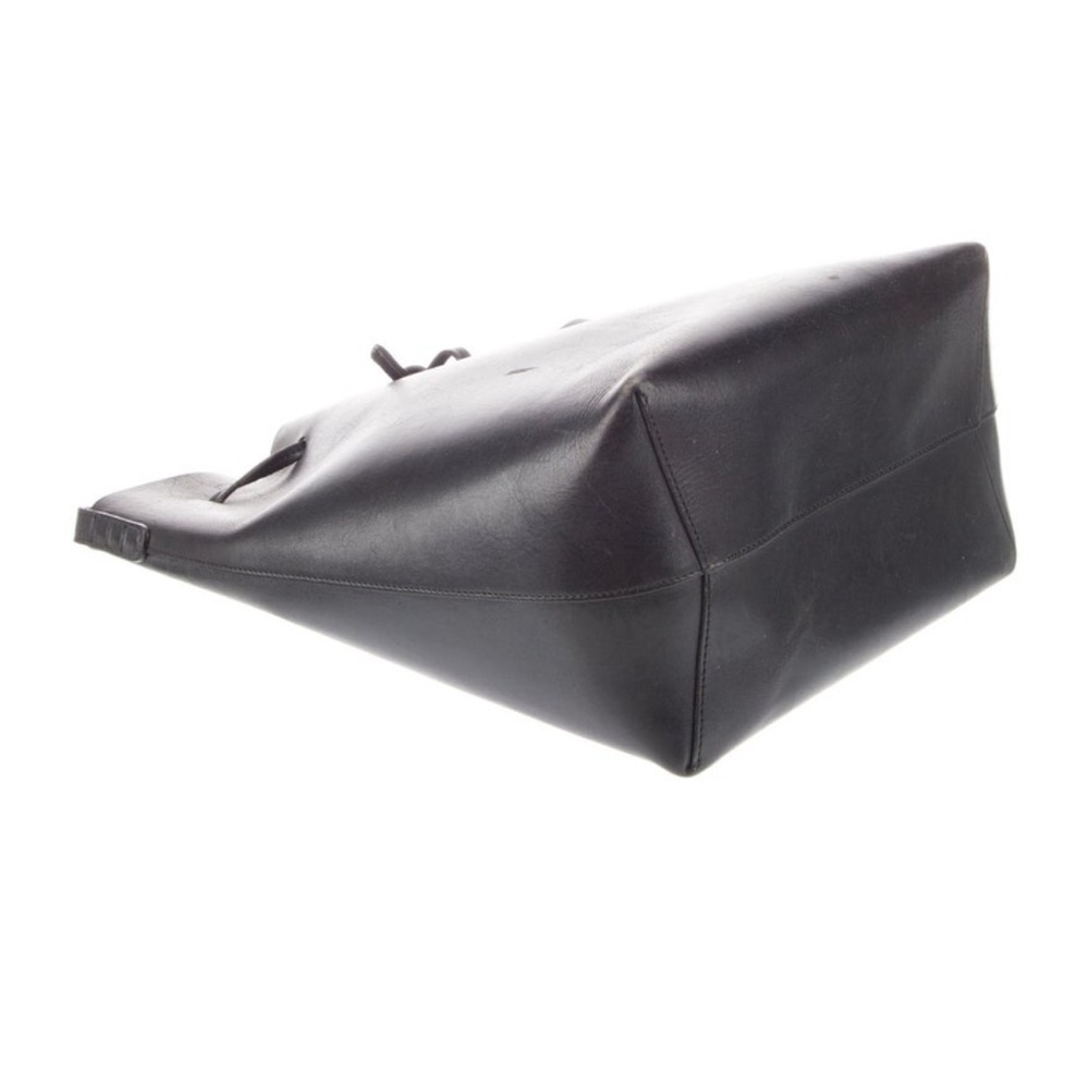Mansur Gavriel Black Leather Bucket Shoulder Bag with Pouch - Picture 4 of 10